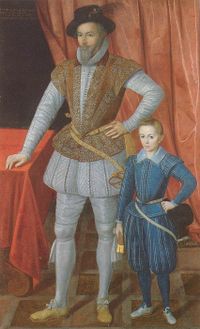 Sir Walter Raleigh et son fils