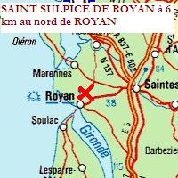 SAINT SULPICE DE ROYAN à 6 km au nord de ROYAN